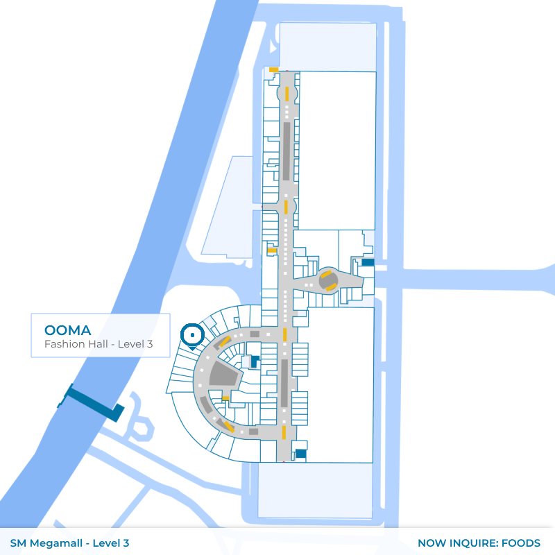 Map - Ooma - SM Megamall - Fashion Hall - Level 3